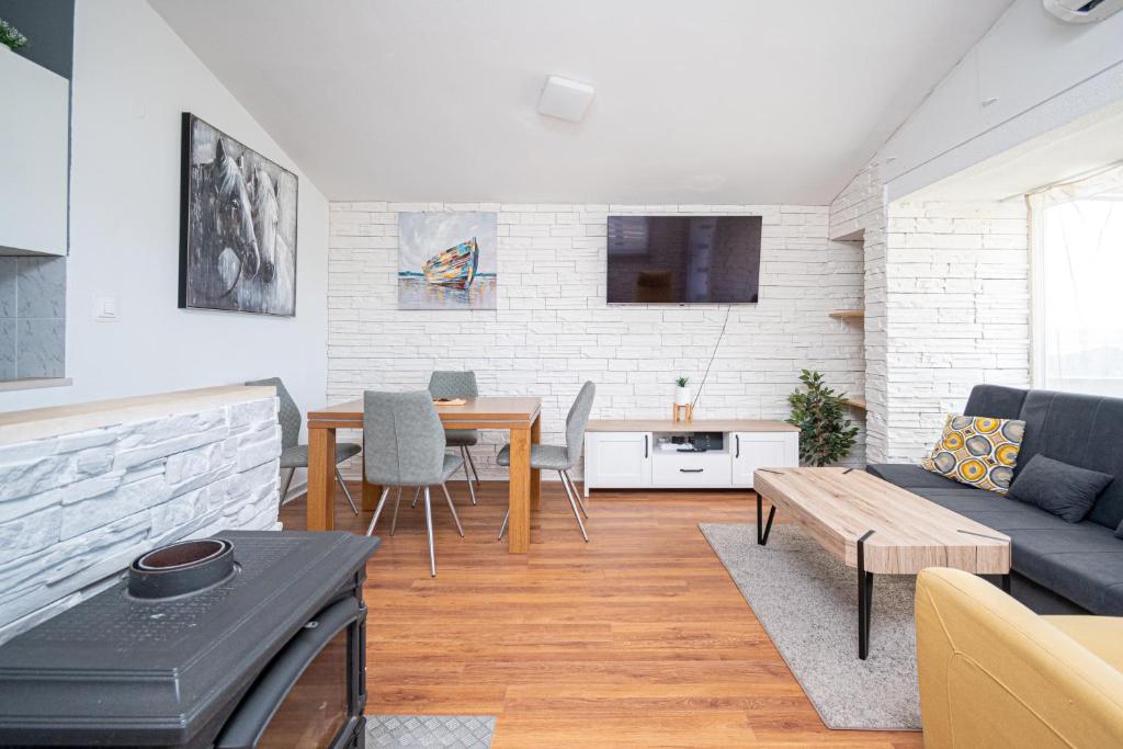 Posezení v ubytování Apartment Dalmatino