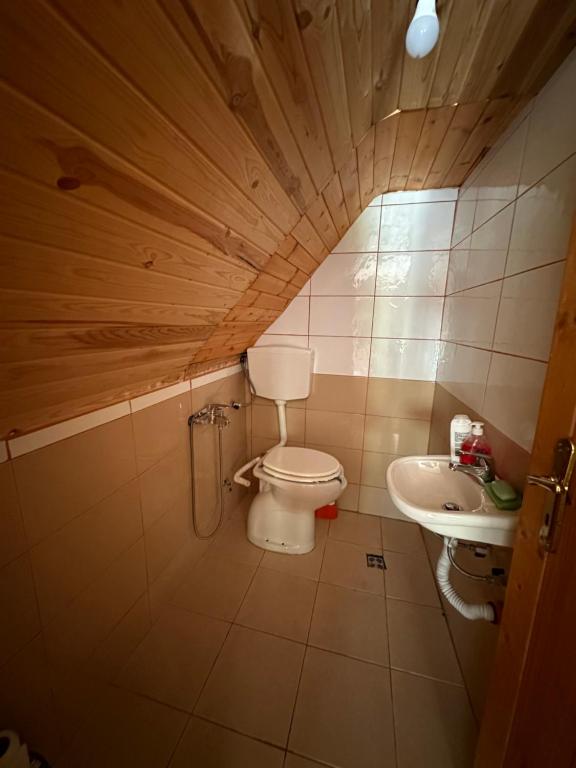 Koupelna v ubytování Guesthouse prek bjeshka