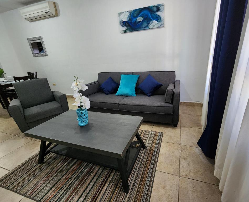 Istumisnurk majutusasutuses Casa céntrica, en privada con acceso controlado