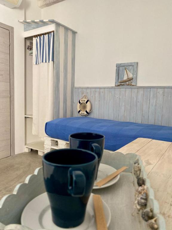 Letto o letti in una camera di B&B Sperlonga