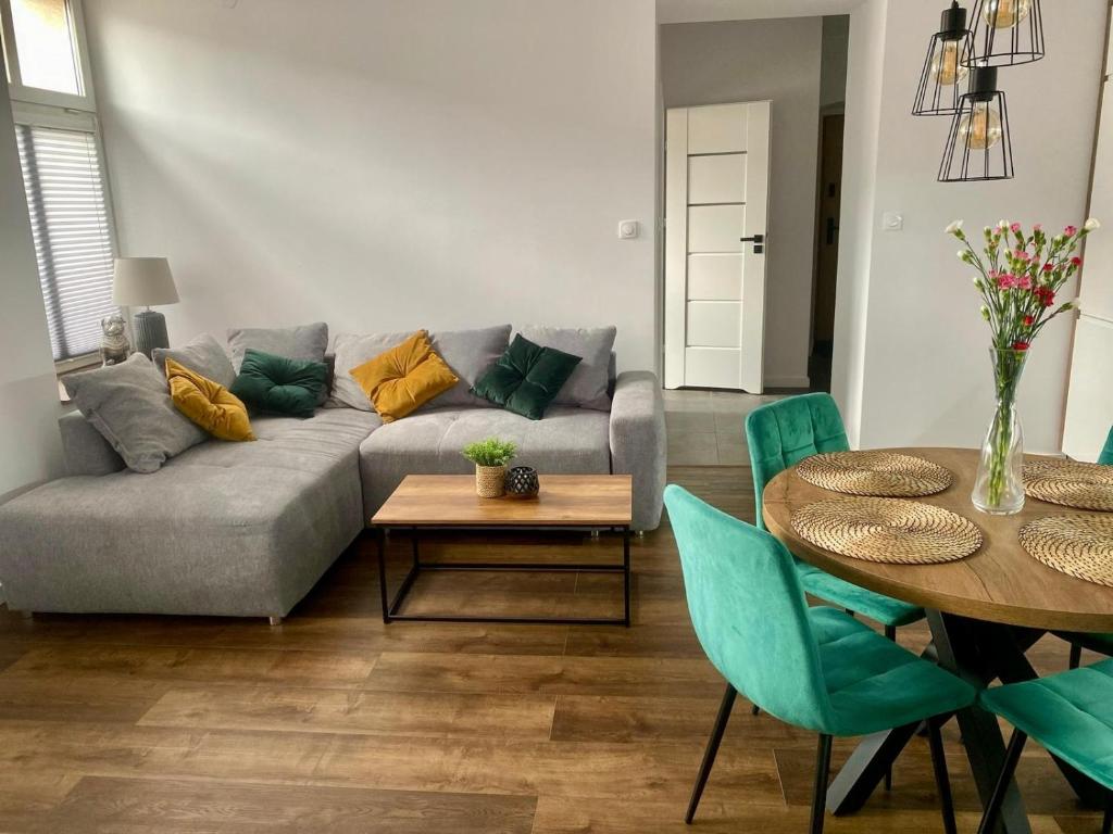 Χώρος καθιστικού στο Apartament w centrum 65 m2