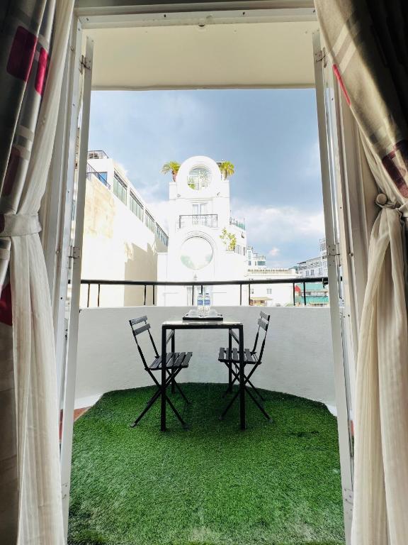Balkón nebo terasa v ubytování Hanoi Win Hotel & Travel