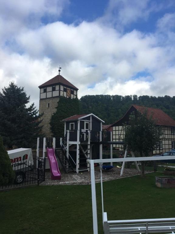 Charmantes Appartement in Frankenroda mit Grill, Garten und Terrasse - Apartment