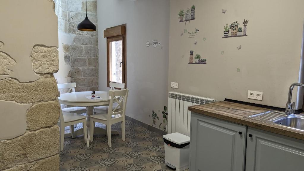 Kuchyň nebo kuchyňský kout v ubytování Apartamento Ábside de San Juan III