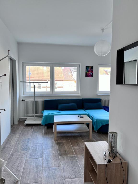 Postel nebo postele na pokoji v ubytování TOP 2 Geräumiges 2 Zimmer Apartment für bis zu 6 Personen