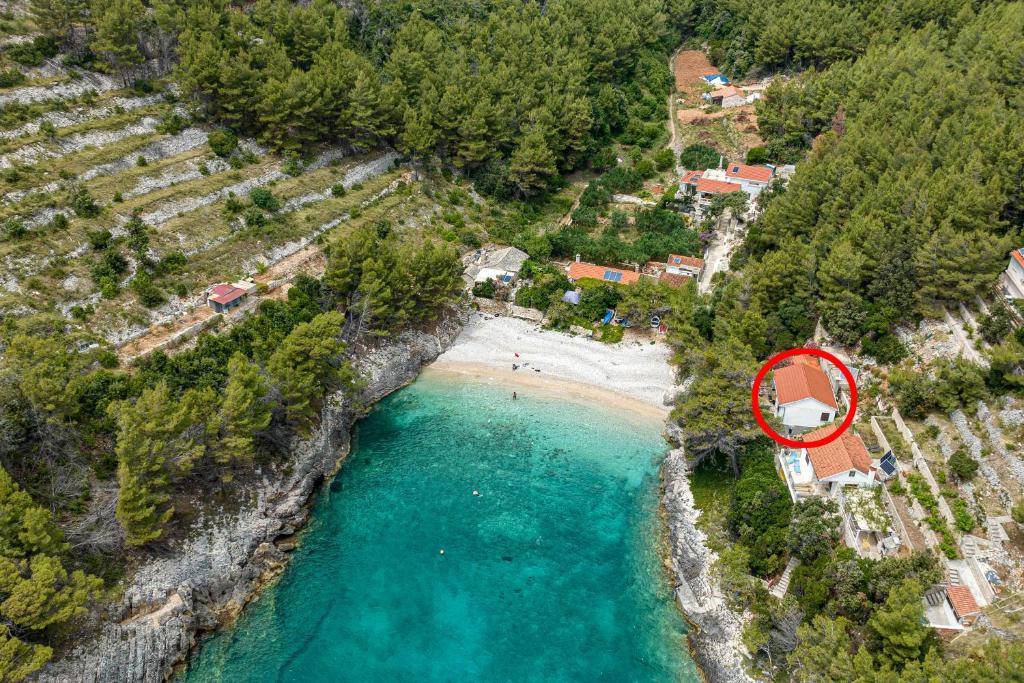 Seaside secluded apartments Cove Bratinja Luka, Korcula - 4434