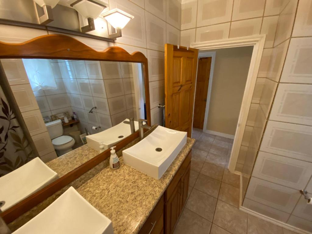Koupelna v ubytování Paradise Villa