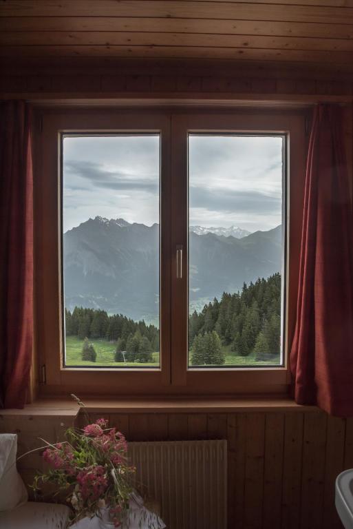 Nespecifikovaný výhled na hory nebo výhled na hory při pohledu z hotelu