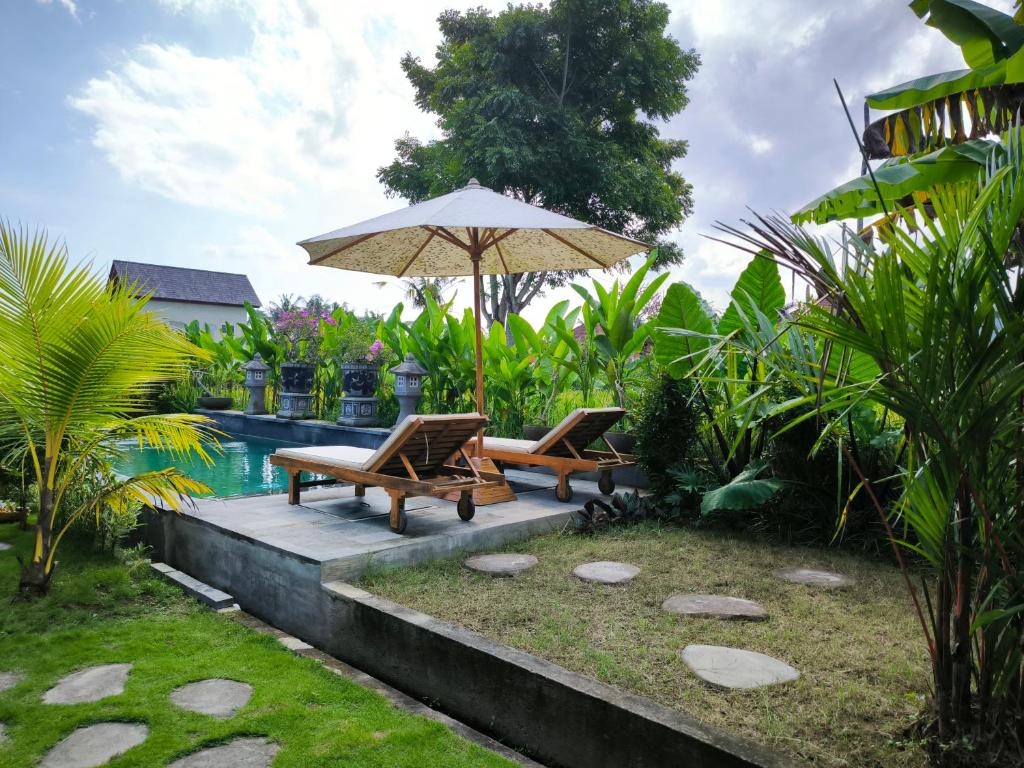 Zahrada ubytování Eling Ubud Guesthouse