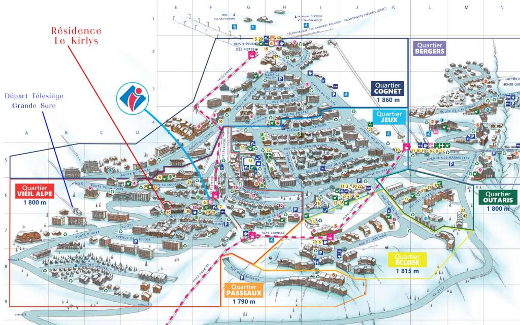 Fotografie z fotogalerie ubytování Homency - Résidence Le Kirlys v destinaci LʼAlpe-dʼHuez