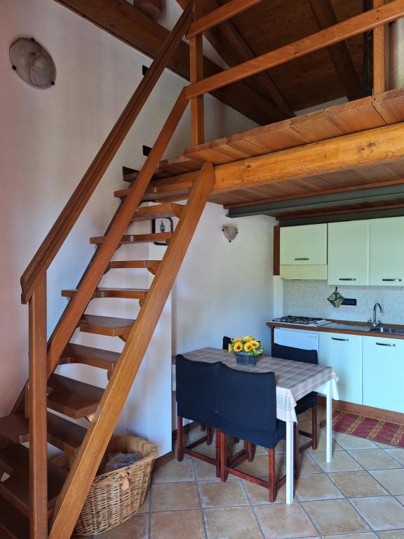 Kuchyň nebo kuchyňský kout v ubytování Agriturismo Cà Trinche