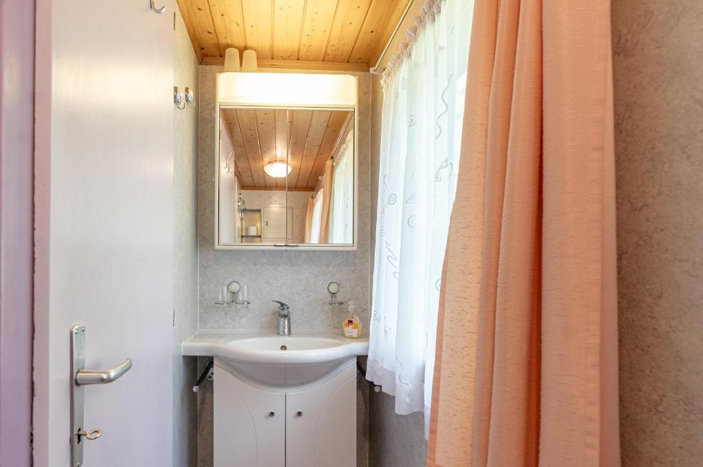 Koupelna v ubytování Chalet Chrumm