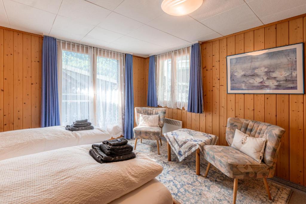 Posezení v ubytování Chalet Chrumm