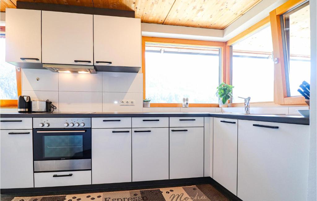 Kuchyň nebo kuchyňský kout v ubytování Ferienwohnung Sonntag