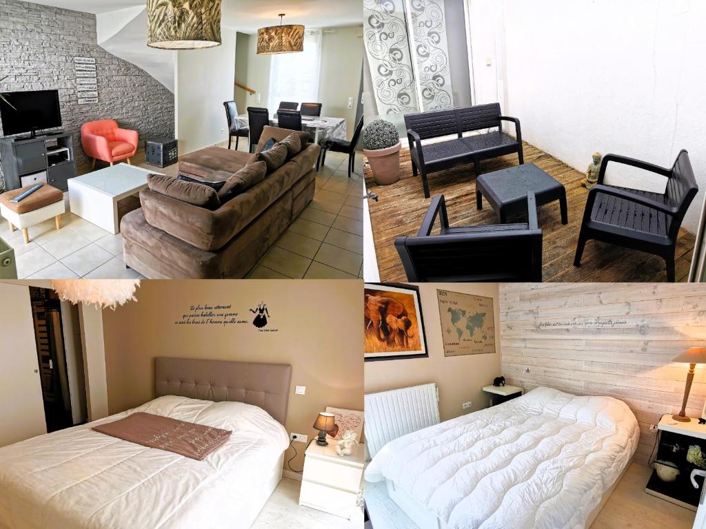 TV a/nebo společenská místnost v ubytování Le Patio Celeste