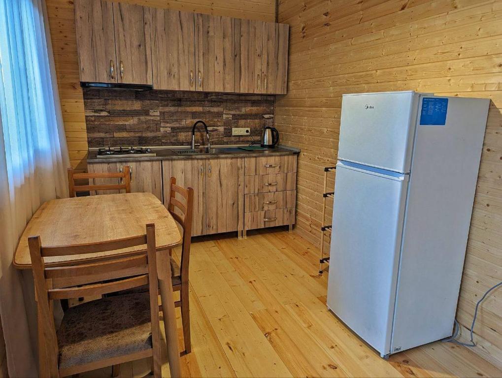 Kuchyň nebo kuchyňský kout v ubytování Velevuka - Cottage in Racha