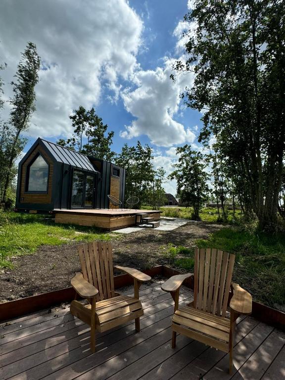 Zahrada ubytování TinyHouse Noorderlicht