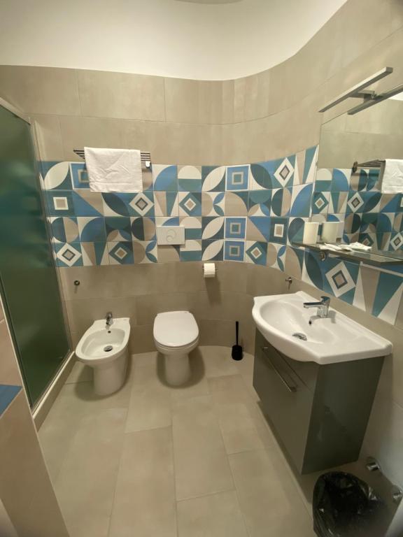 Koupelna v ubytování Manfredi Sea Room