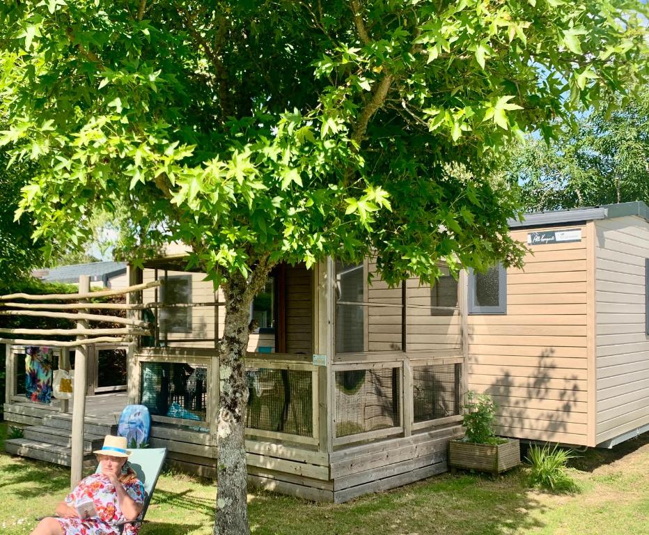 Zahrada ubytování Camping Paradis le Moulin des Oies