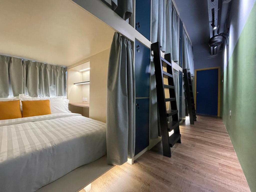 Postel nebo postele na pokoji v ubytování Faloe Hostel
