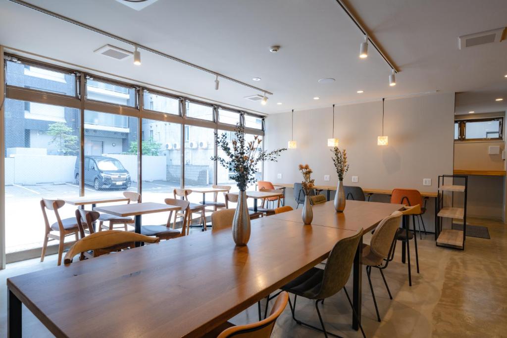 Posezení v ubytování Grand Hostel LDK Odori Park
