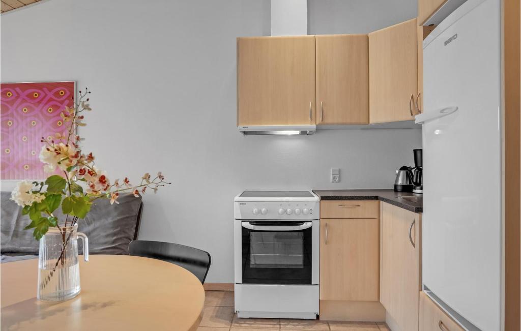 Kuchyň nebo kuchyňský kout v ubytování Pet Friendly Home In Pandrup With Wifi