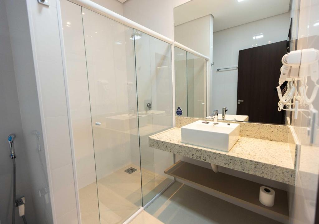 Koupelna v ubytování Rota 44 Hotel