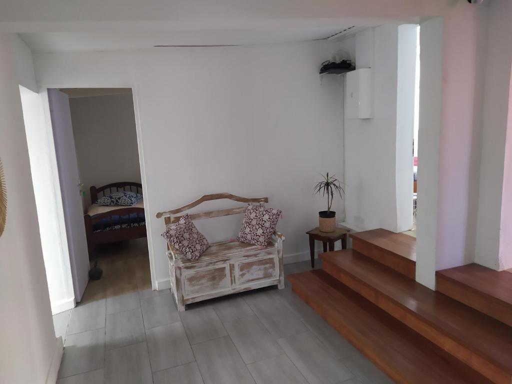 Posezení v ubytování Gîte Timadam