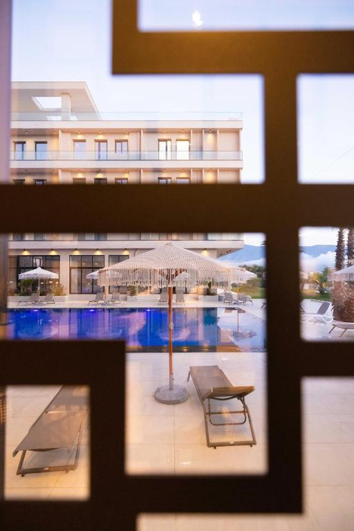 Balkón nebo terasa v ubytování Tris3 Hotel