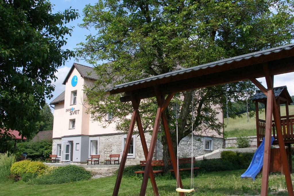 Zahrada ubytování Penzion Svět