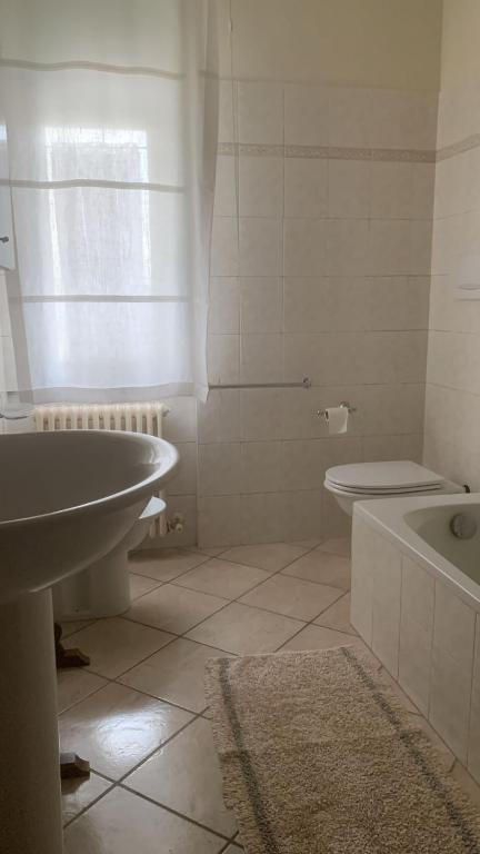 Koupelna v ubytování Hotel Rosati