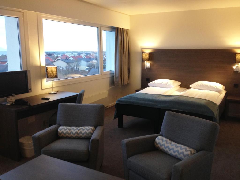 Postel nebo postele na pokoji v ubytování Thon Partner Hotel Andrikken