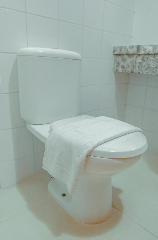 Koupelna v ubytování Sarana Praia Hotel