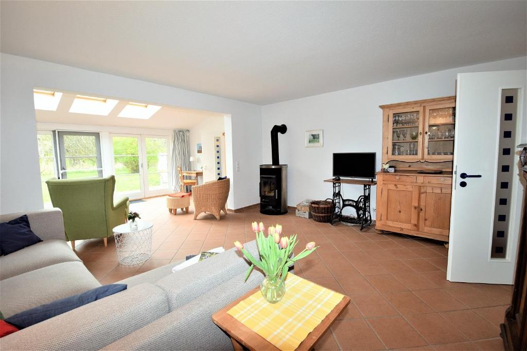 Nhà bếp/bếp nhỏ tại Ferienhaus Dörte