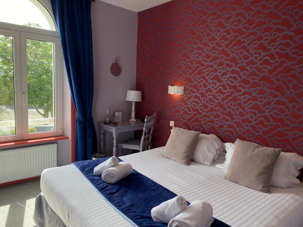 Postel nebo postele na pokoji v ubytování Park Hotel Bellevue