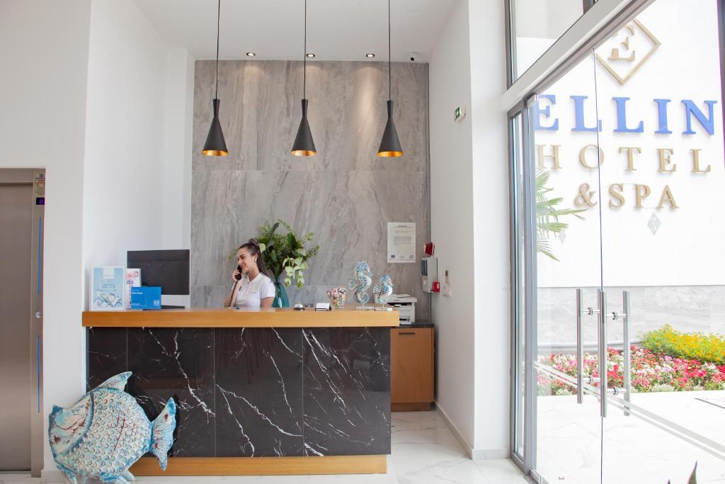 Vstupní hala nebo recepce v ubytování Ellin Hotel & Spa