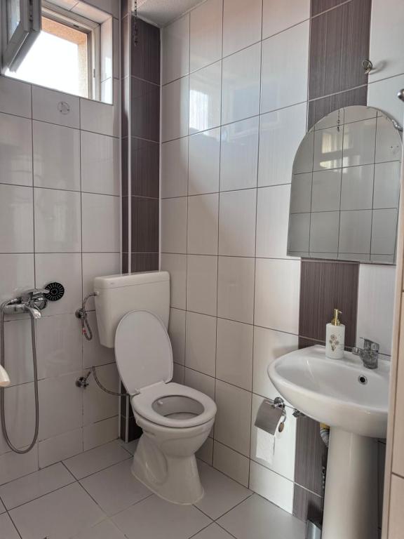 Koupelna v ubytování Hotel Balkan