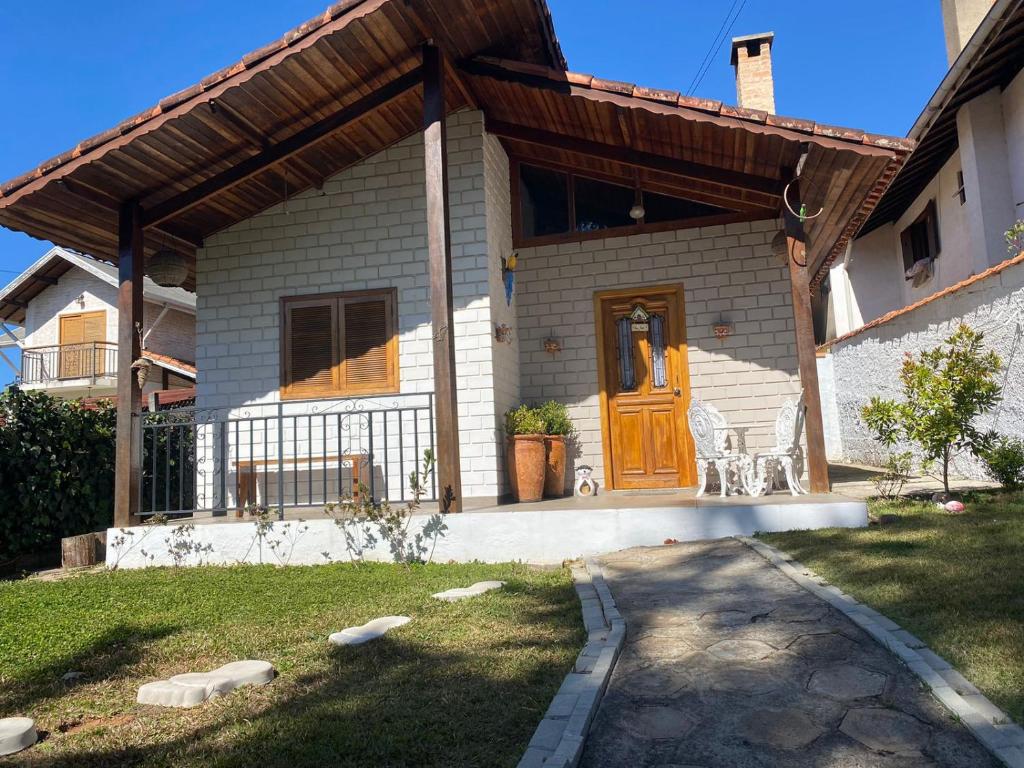 Bygningen som feriehuset ligger i