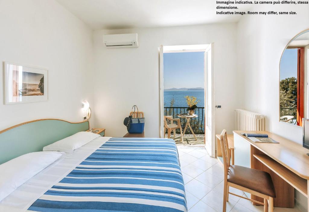 Letto o letti in una camera di Hotel Bagnitiello