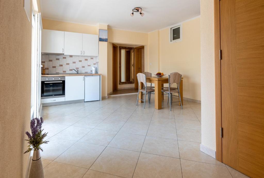 Kuchyň nebo kuchyňský kout v ubytování Guest House Ardiana