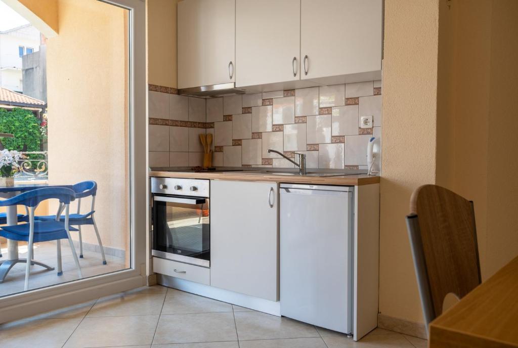 Kuchyň nebo kuchyňský kout v ubytování Guest House Ardiana