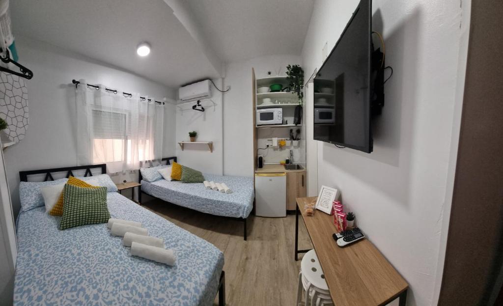 A television and/or entertainment centre at Mini Estudio Lovely Chueca