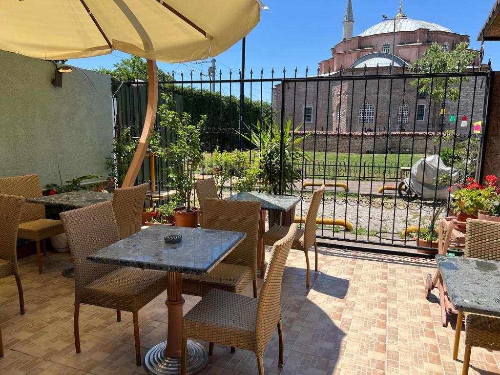 Balkón nebo terasa v ubytování Sultanahmet inn Hotel