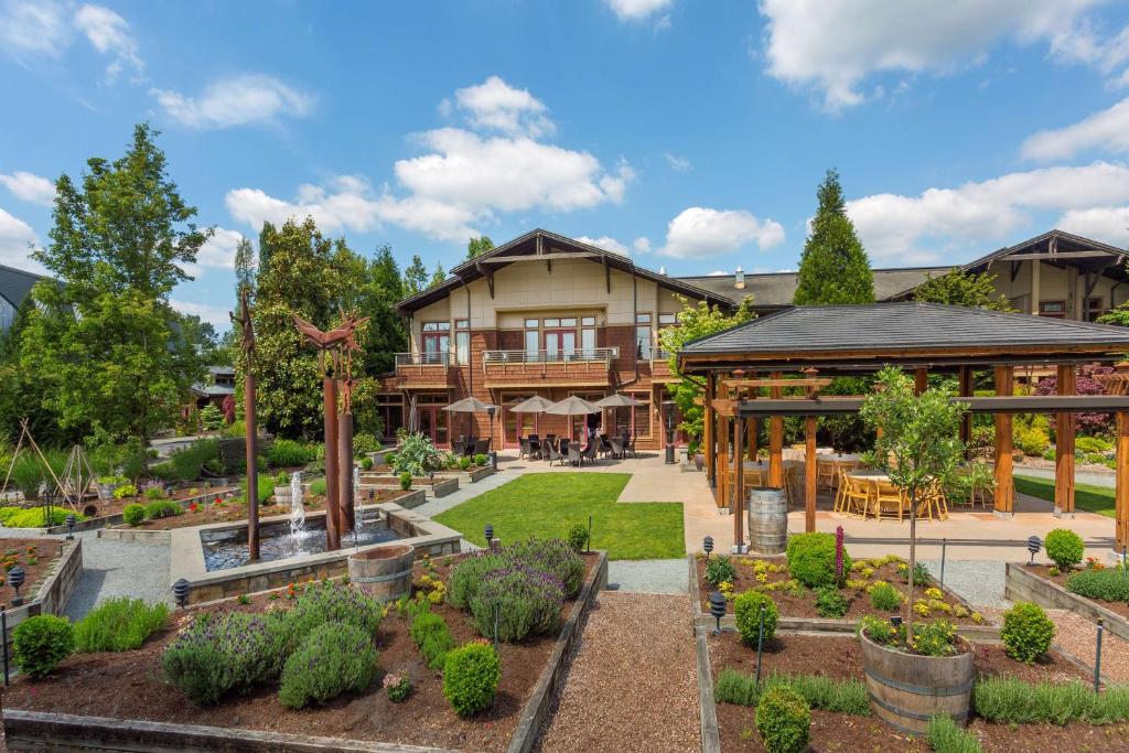 Zahrada ubytování Willows Lodge