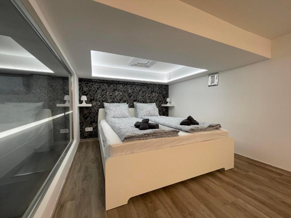 Postel nebo postele na pokoji v ubytování Victory Flat