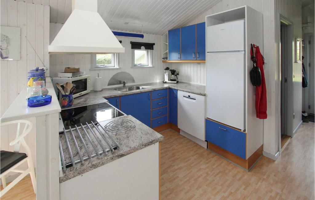 Kuchyň nebo kuchyňský kout v ubytování 2 Bedroom Lovely Home In Samsø
