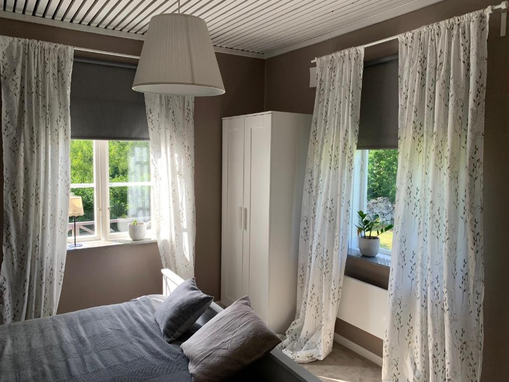 Postel nebo postele na pokoji v ubytování Haus Lasse