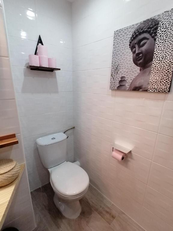 Koupelna v ubytování Gîte et chambres d'hôtes Les 2 Pins