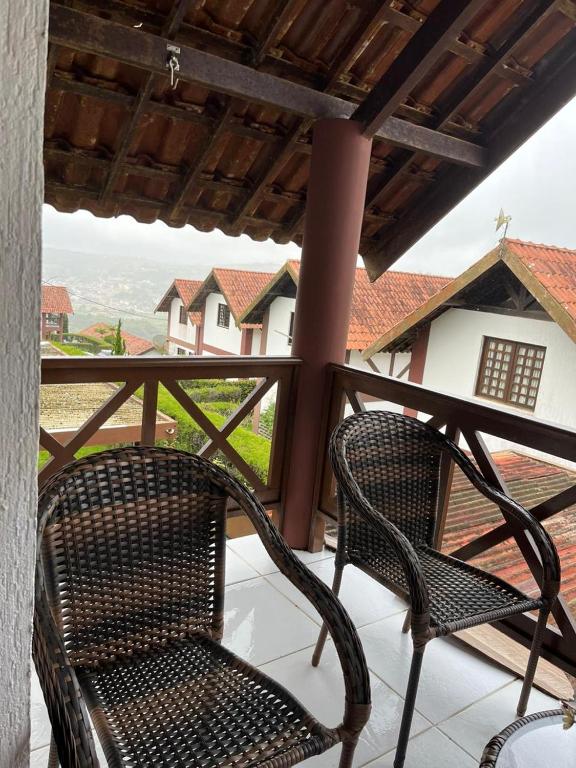 Balkón nebo terasa v ubytování Chalé Acolhedor em Bananeiras