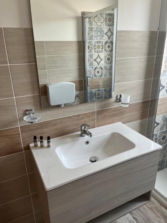 Koupelna v ubytování Nemi rooms